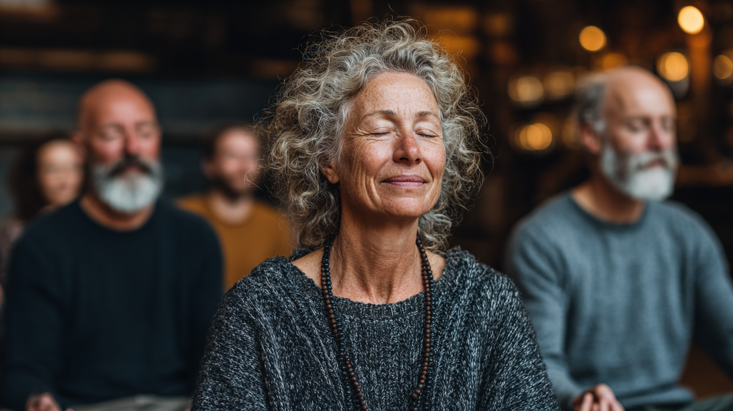 Старши хора практикуват йога